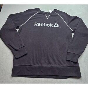 REEBOK BRAND long sleeve thin sweatshirt black MEDIUM
